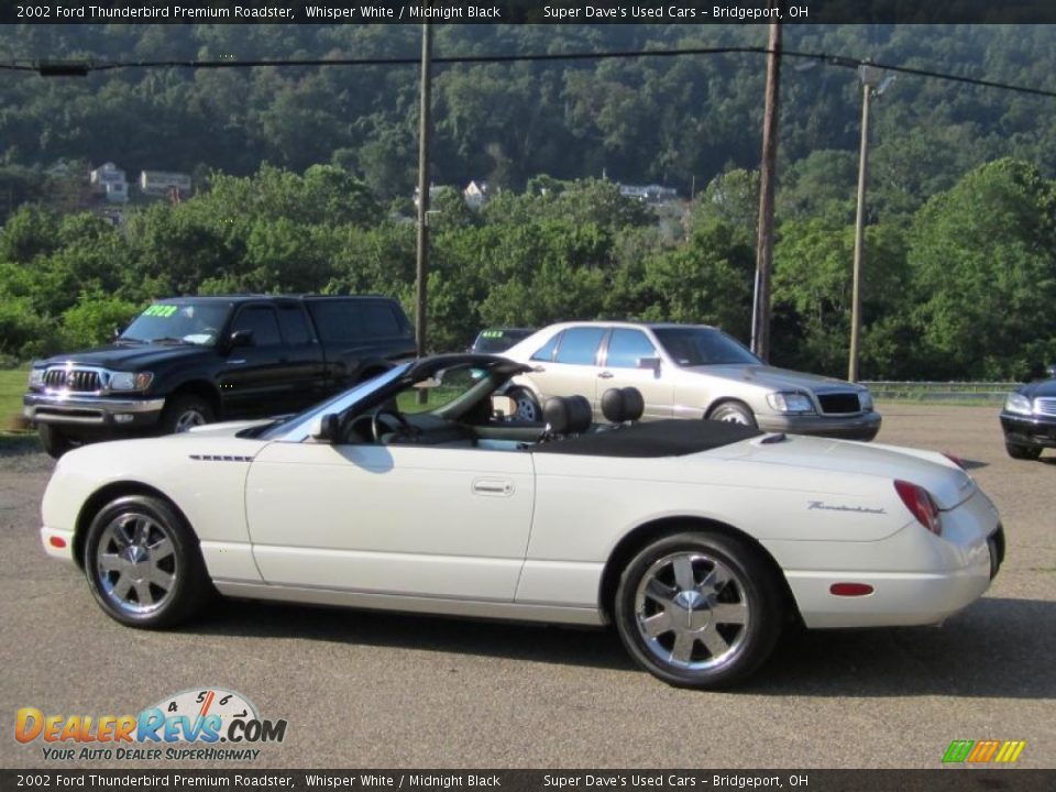 2002 Ford Thunderbird Premium Roadster Whisper White / Midnight Black Photo #8