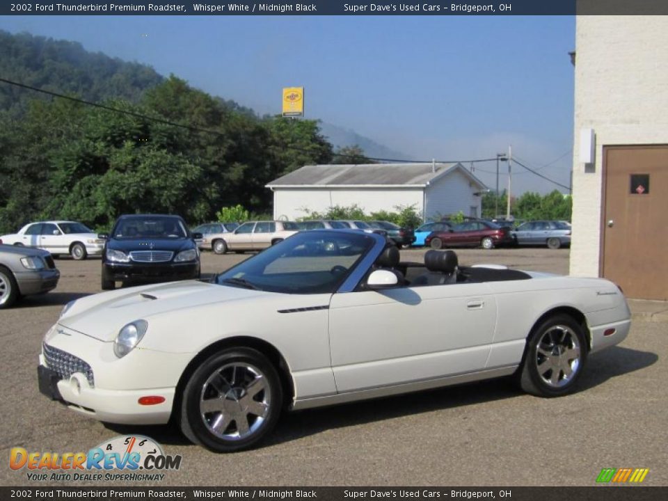 2002 Ford Thunderbird Premium Roadster Whisper White / Midnight Black Photo #9