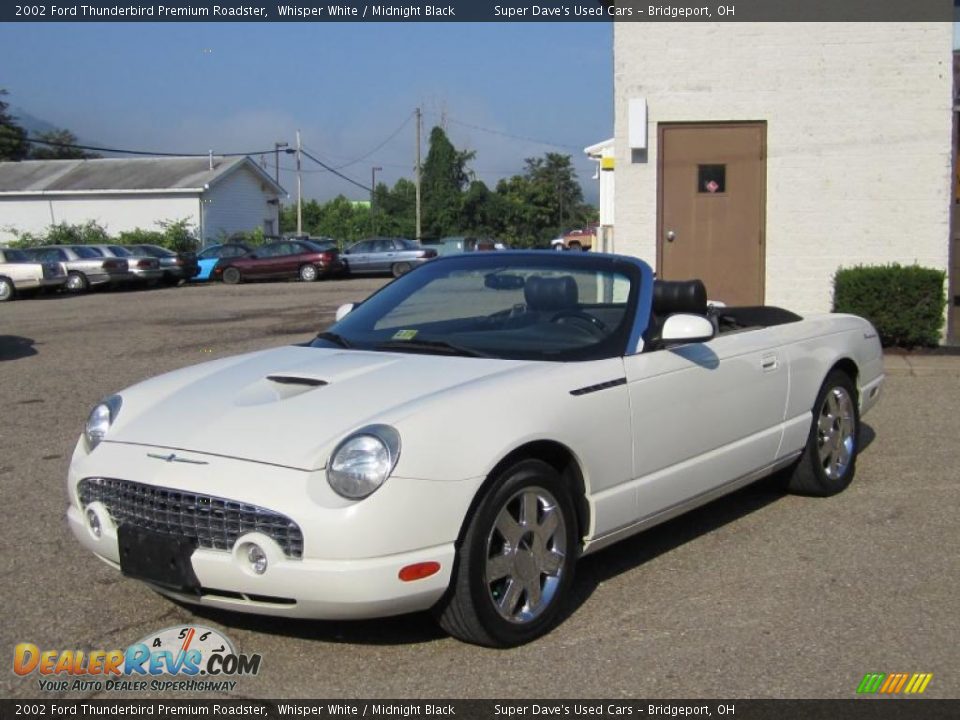 2002 Ford Thunderbird Premium Roadster Whisper White / Midnight Black Photo #11