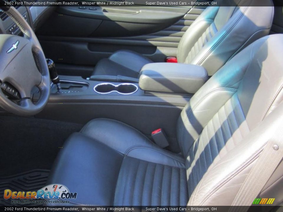 2002 Ford Thunderbird Premium Roadster Whisper White / Midnight Black Photo #13