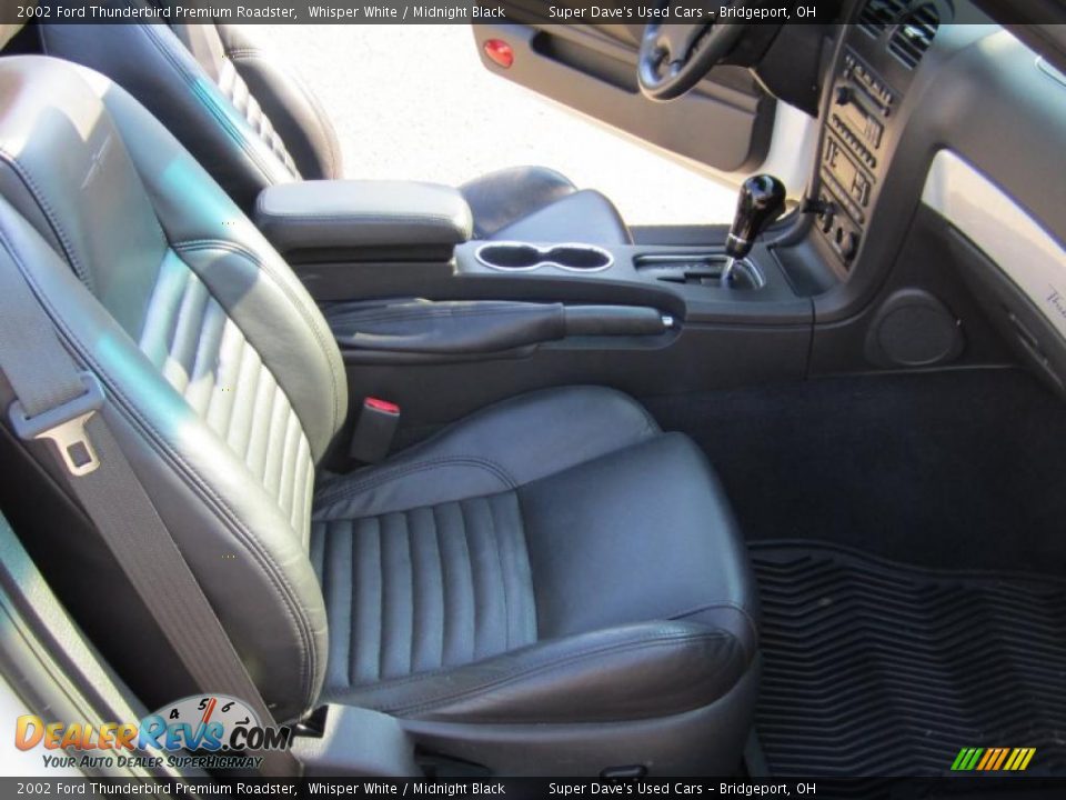 2002 Ford Thunderbird Premium Roadster Whisper White / Midnight Black Photo #17