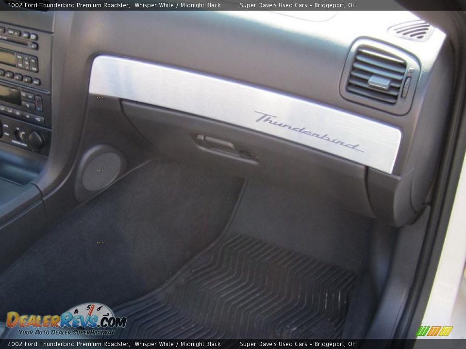 2002 Ford Thunderbird Premium Roadster Whisper White / Midnight Black Photo #18