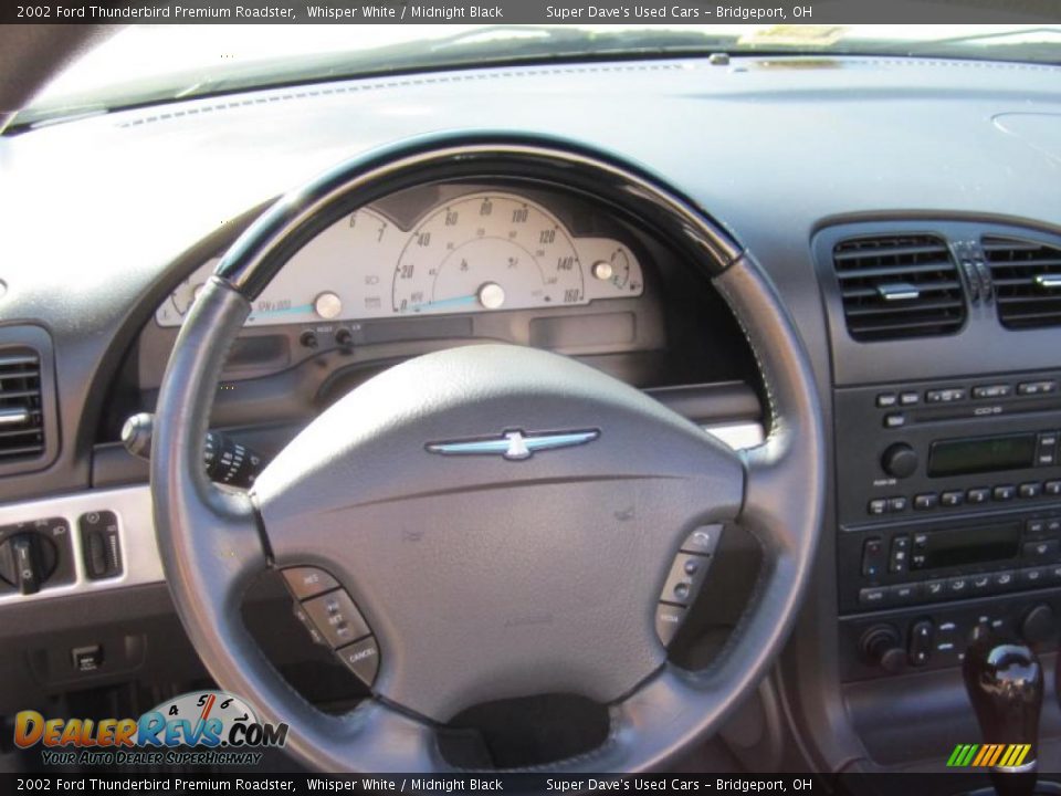 2002 Ford Thunderbird Premium Roadster Whisper White / Midnight Black Photo #20