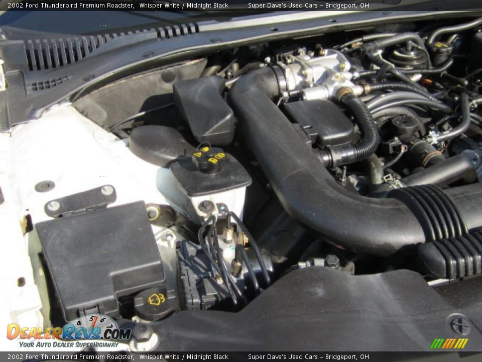 2002 Ford Thunderbird Premium Roadster Whisper White / Midnight Black Photo #23