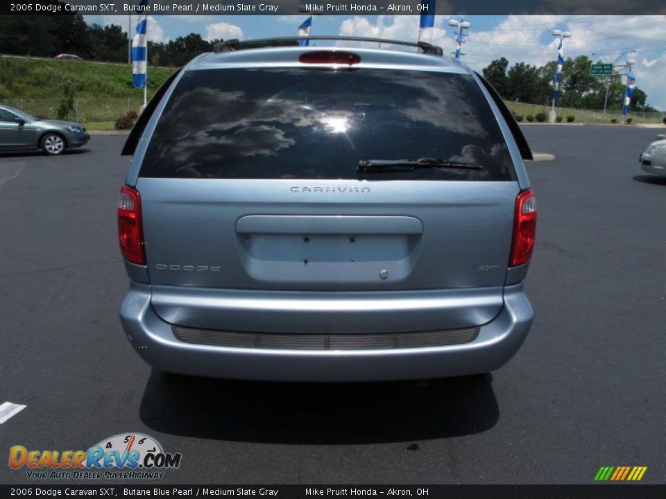 2006 Dodge Caravan SXT Butane Blue Pearl / Medium Slate Gray Photo #8