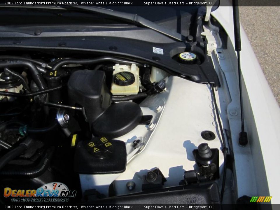 2002 Ford Thunderbird Premium Roadster Whisper White / Midnight Black Photo #24