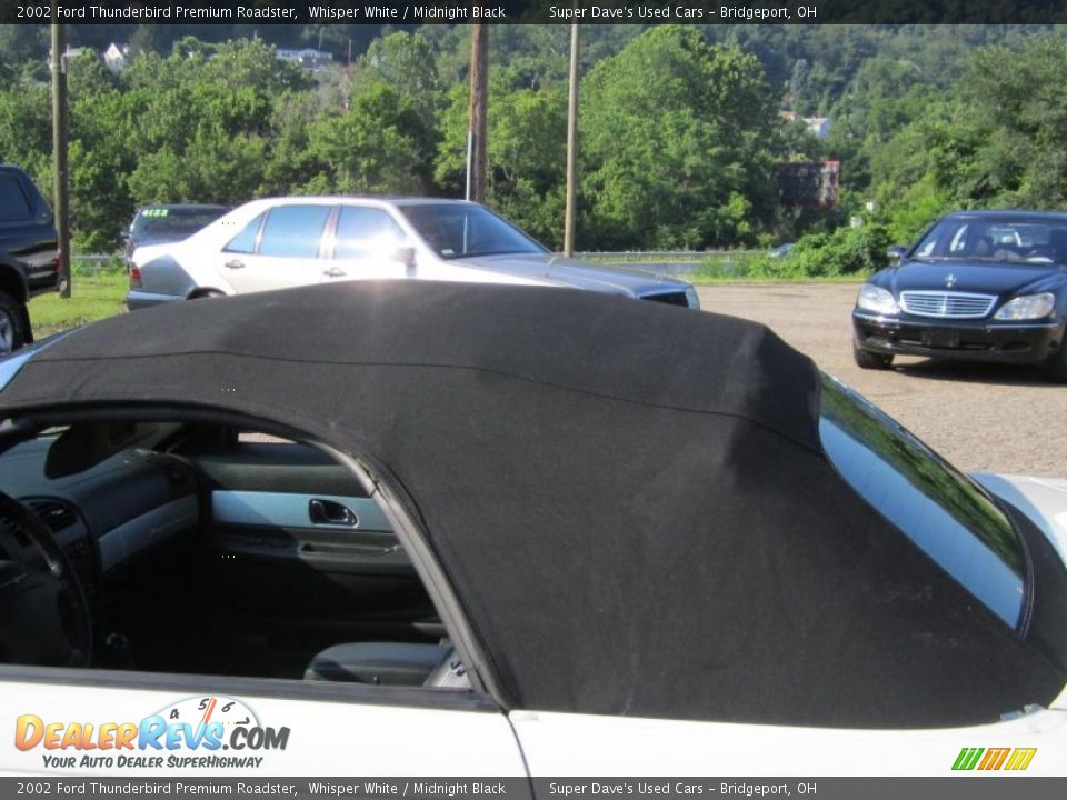 2002 Ford Thunderbird Premium Roadster Whisper White / Midnight Black Photo #25
