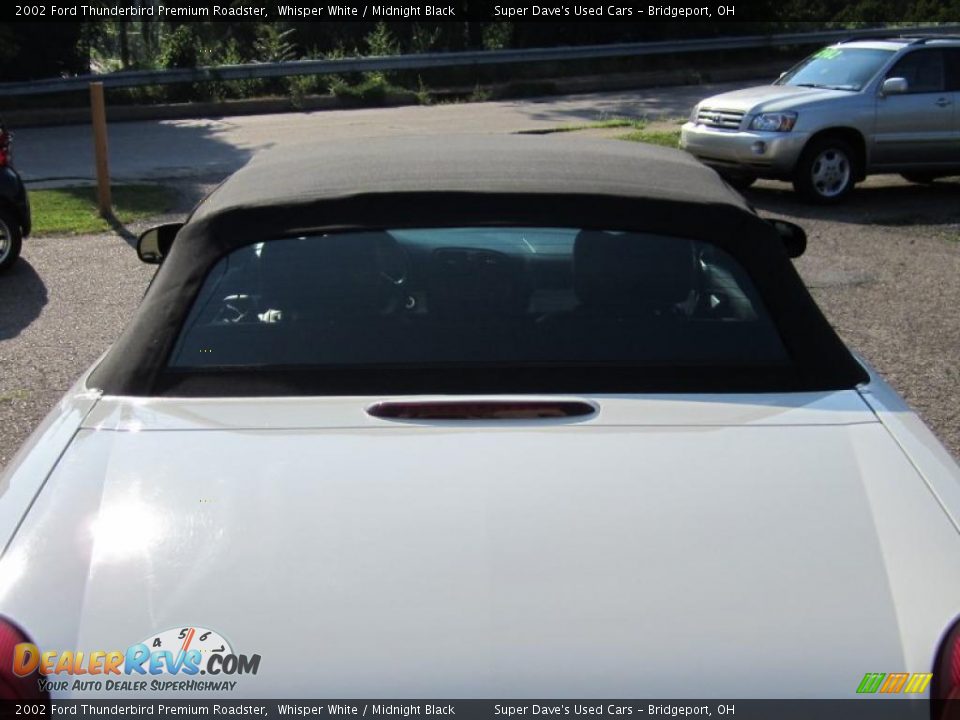 2002 Ford Thunderbird Premium Roadster Whisper White / Midnight Black Photo #26
