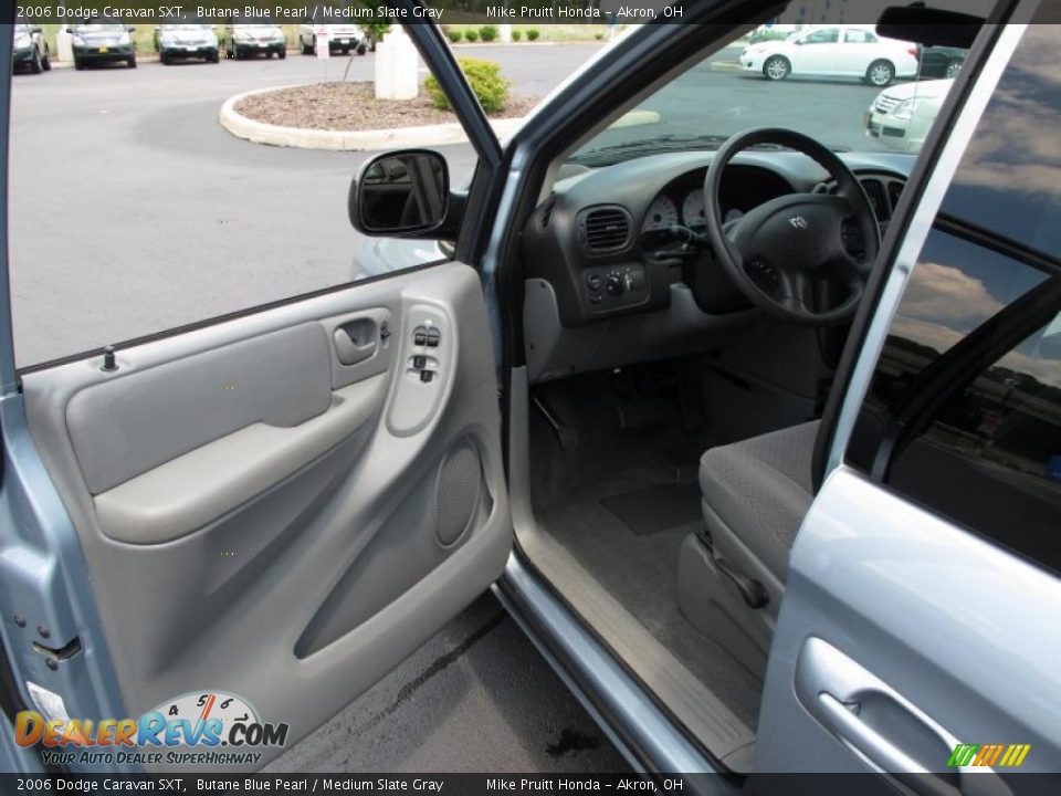 2006 Dodge Caravan SXT Butane Blue Pearl / Medium Slate Gray Photo #10