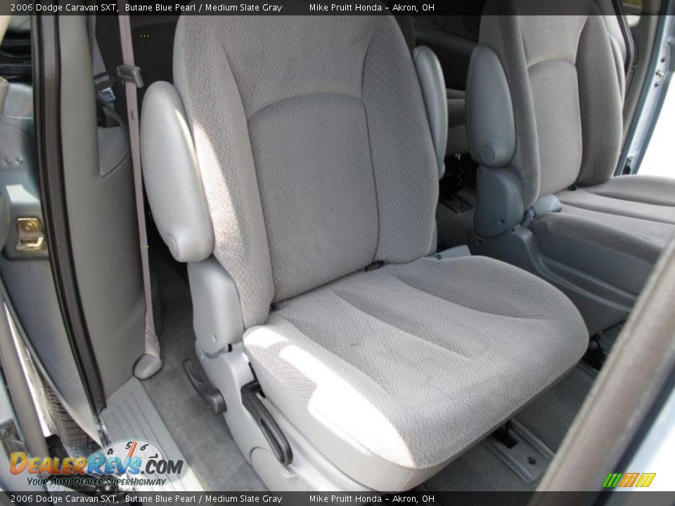 2006 Dodge Caravan SXT Butane Blue Pearl / Medium Slate Gray Photo #14