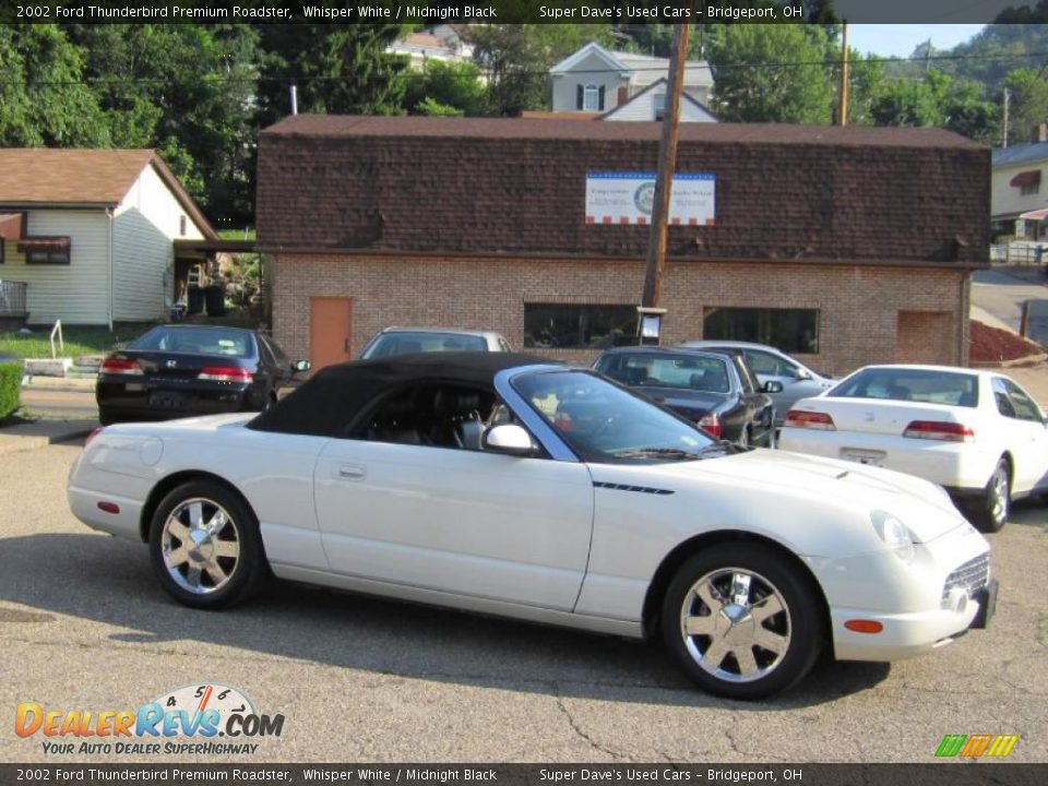2002 Ford Thunderbird Premium Roadster Whisper White / Midnight Black Photo #28