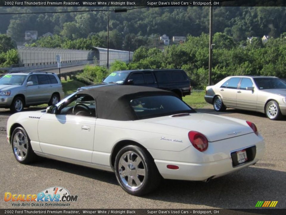 2002 Ford Thunderbird Premium Roadster Whisper White / Midnight Black Photo #30