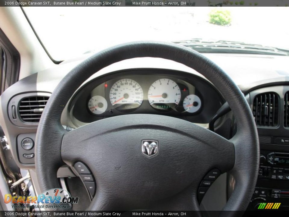 2006 Dodge Caravan SXT Butane Blue Pearl / Medium Slate Gray Photo #18