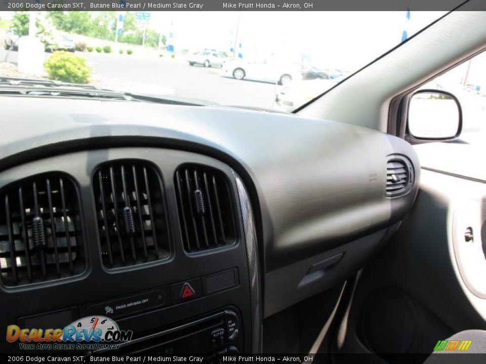2006 Dodge Caravan SXT Butane Blue Pearl / Medium Slate Gray Photo #22