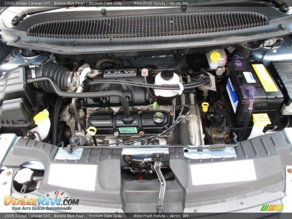2006 Dodge Caravan SXT Butane Blue Pearl / Medium Slate Gray Photo #23