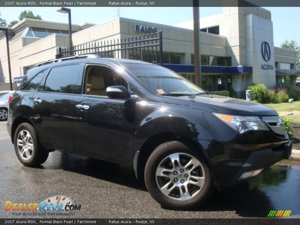 2007 Acura MDX Formal Black Pearl / Parchment Photo #1