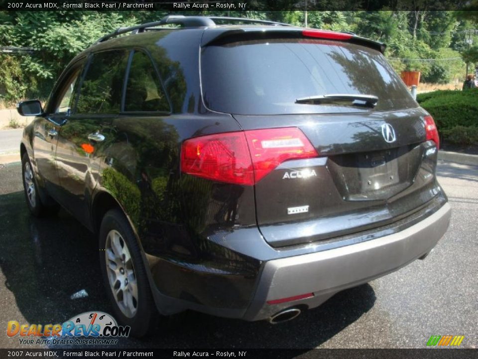 2007 Acura MDX Formal Black Pearl / Parchment Photo #6