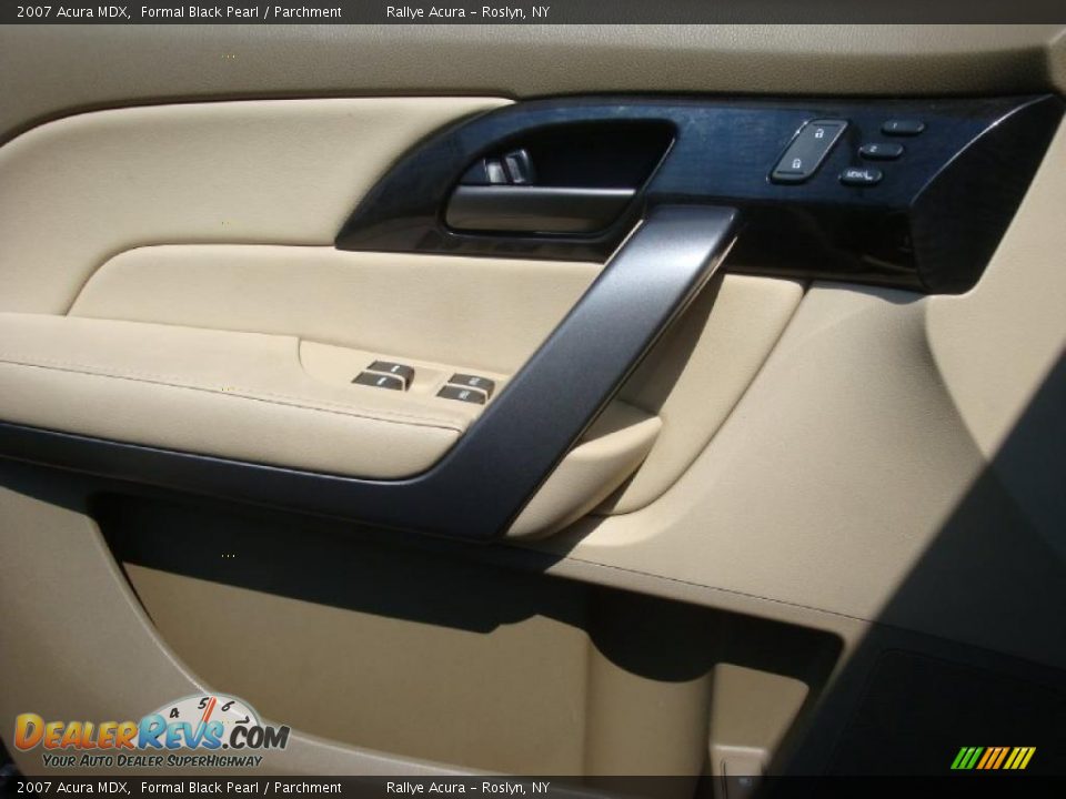2007 Acura MDX Formal Black Pearl / Parchment Photo #7