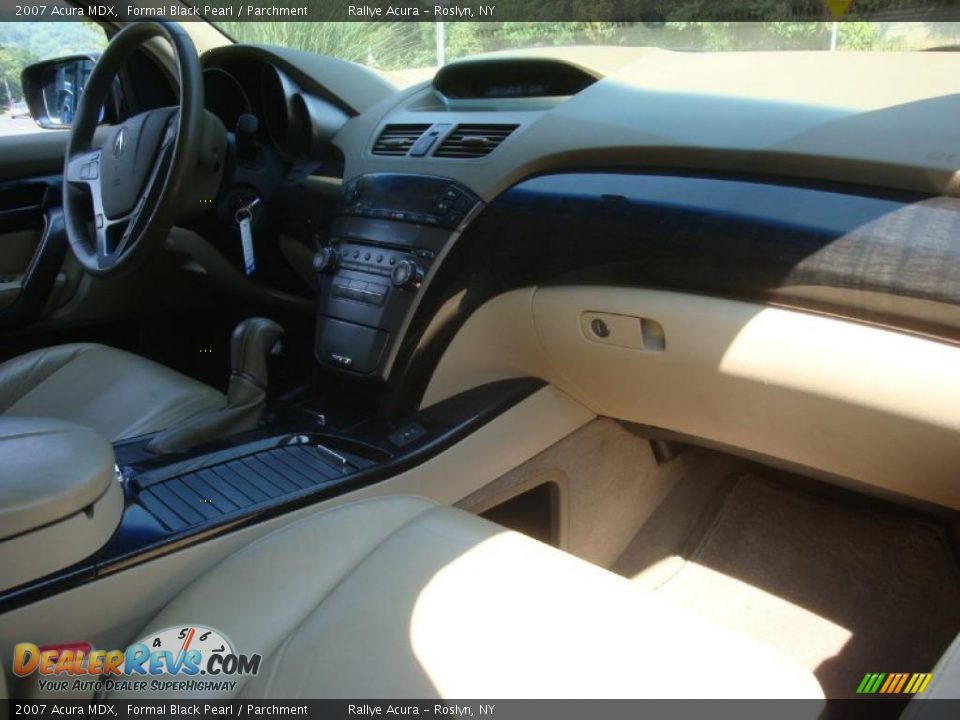 2007 Acura MDX Formal Black Pearl / Parchment Photo #11