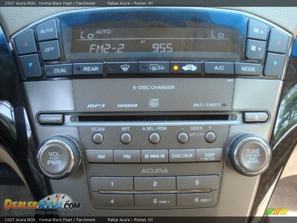 2007 Acura MDX Formal Black Pearl / Parchment Photo #12