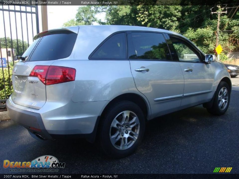 2007 Acura MDX Billet Silver Metallic / Taupe Photo #4