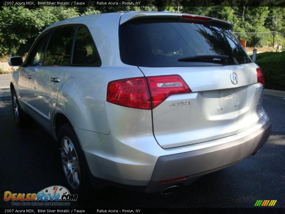 2007 Acura MDX Billet Silver Metallic / Taupe Photo #6