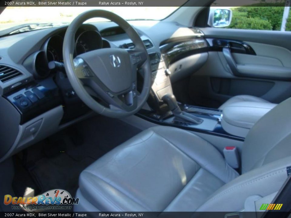 2007 Acura MDX Billet Silver Metallic / Taupe Photo #10