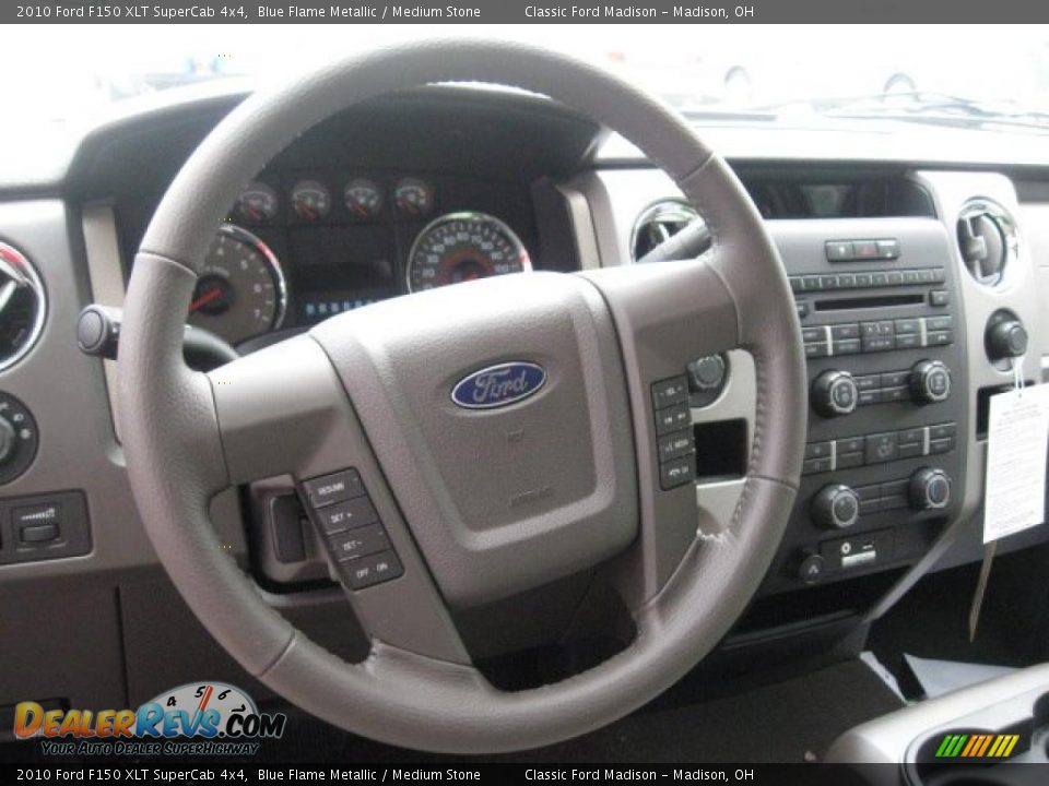 2010 Ford F150 XLT SuperCab 4x4 Blue Flame Metallic / Medium Stone Photo #9