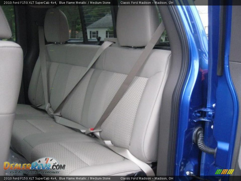2010 Ford F150 XLT SuperCab 4x4 Blue Flame Metallic / Medium Stone Photo #10