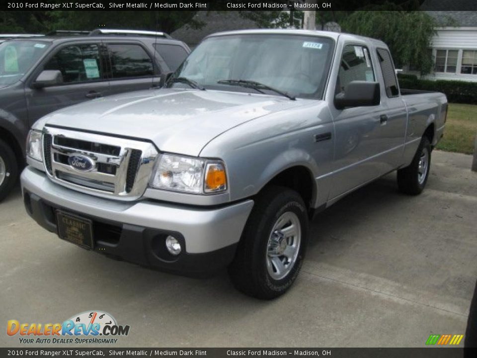 2010 Ford Ranger XLT SuperCab Silver Metallic / Medium Dark Flint Photo #1