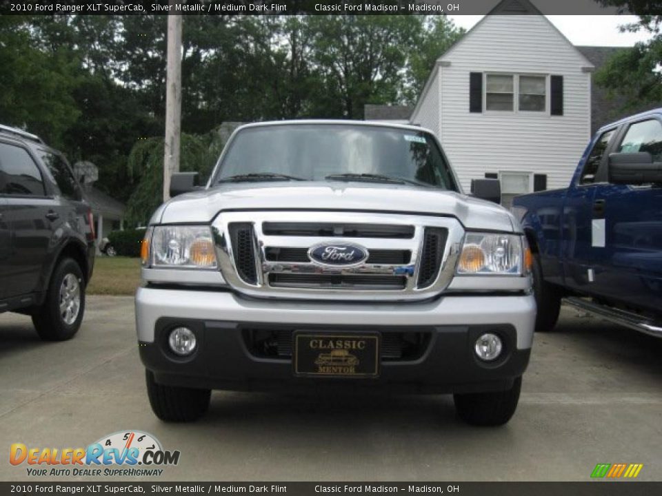 2010 Ford Ranger XLT SuperCab Silver Metallic / Medium Dark Flint Photo #2