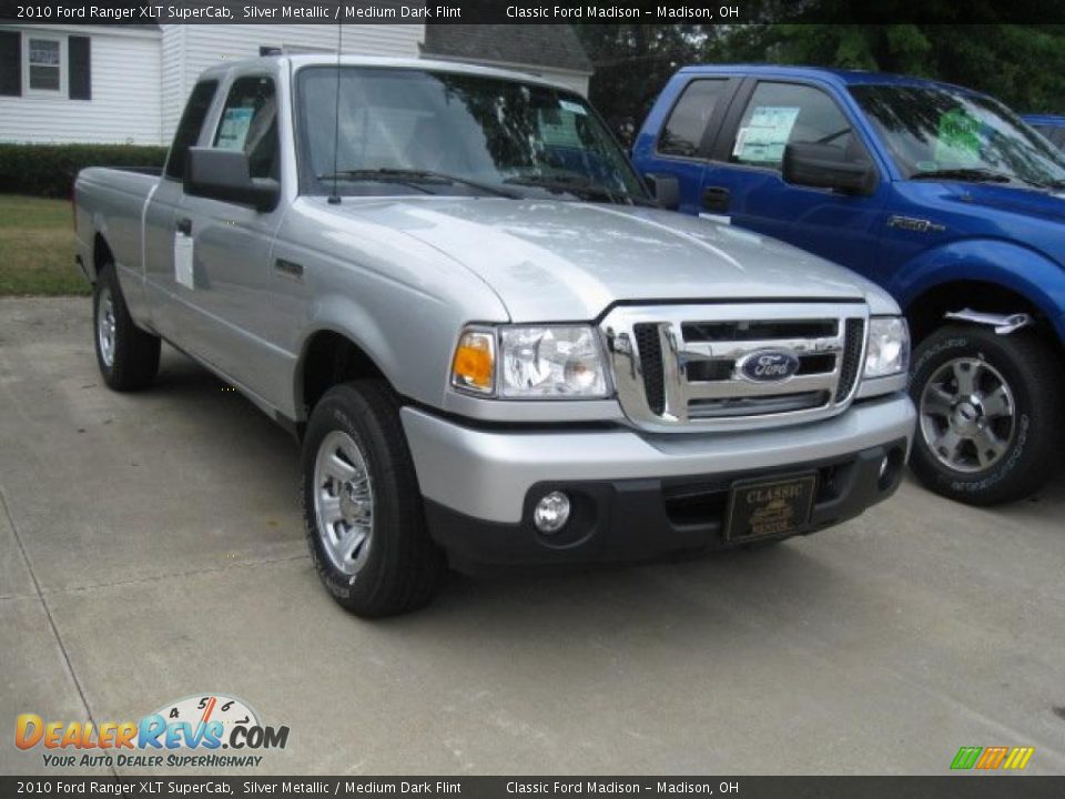 2010 Ford Ranger XLT SuperCab Silver Metallic / Medium Dark Flint Photo #3
