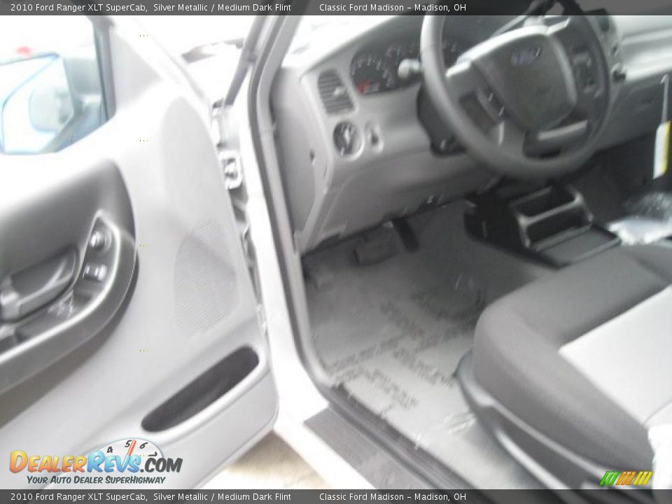 2010 Ford Ranger XLT SuperCab Silver Metallic / Medium Dark Flint Photo #7