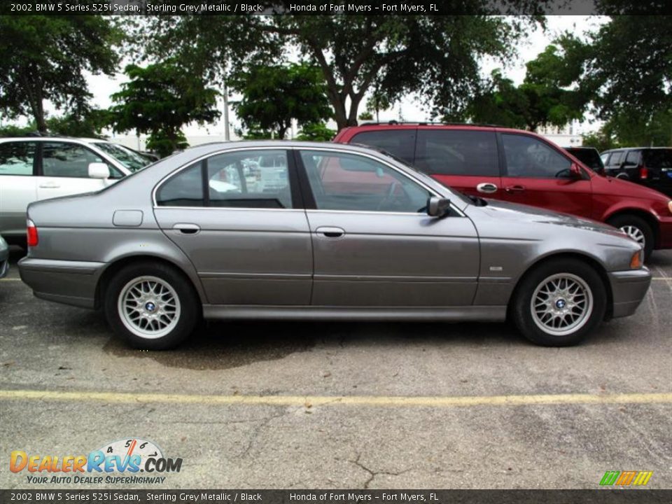 2002 BMW 5 Series 525i Sedan Sterling Grey Metallic / Black Photo #2