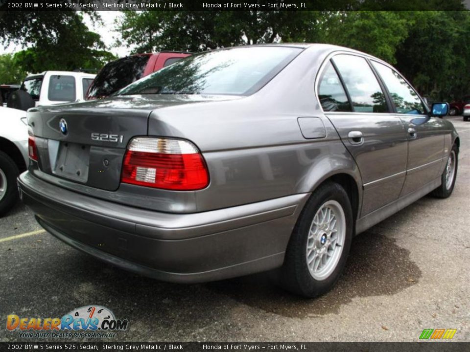 2002 BMW 5 Series 525i Sedan Sterling Grey Metallic / Black Photo #3