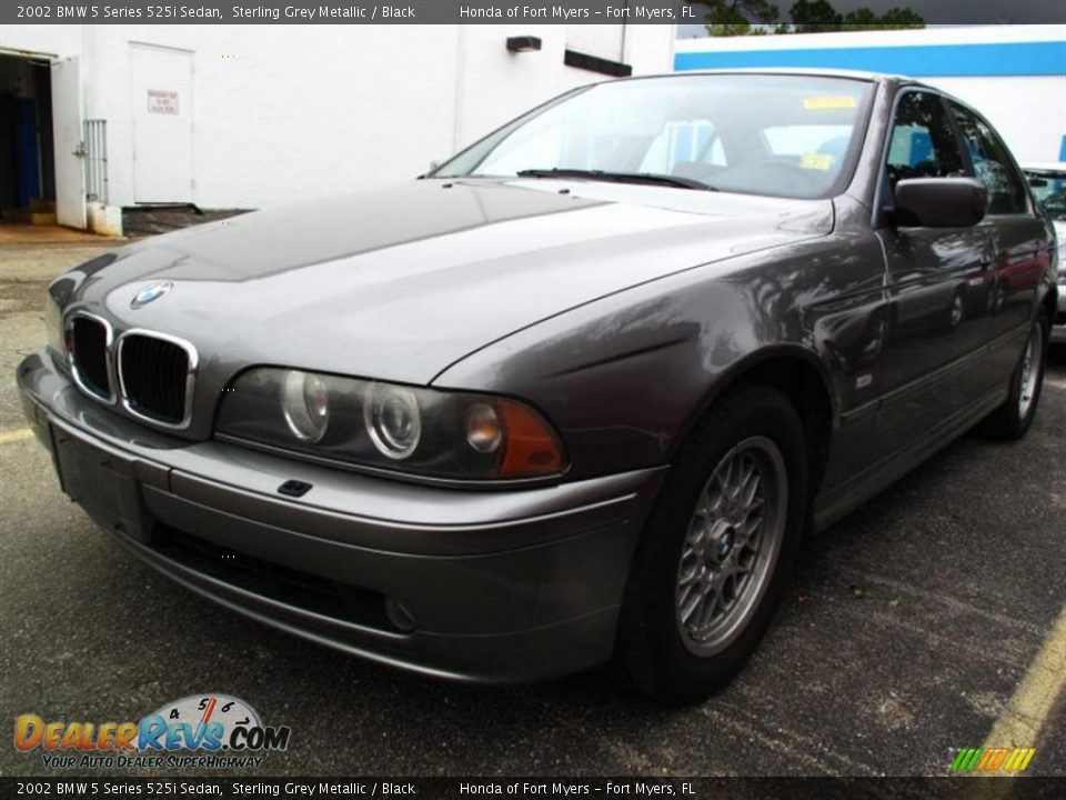 2002 BMW 5 Series 525i Sedan Sterling Grey Metallic / Black Photo #4