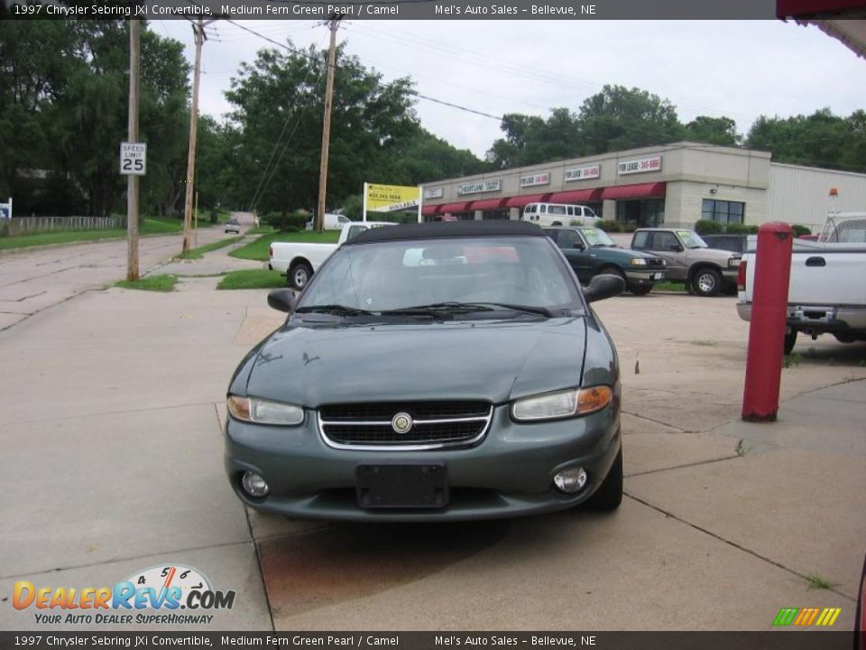 1997 Chrysler Sebring JXi Convertible Medium Fern Green Pearl / Camel ...