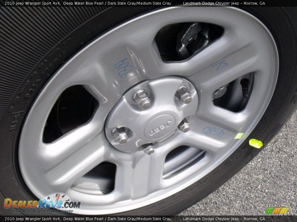 2010 Jeep Wrangler Sport 4x4 Deep Water Blue Pearl / Dark Slate Gray/Medium Slate Gray Photo #5