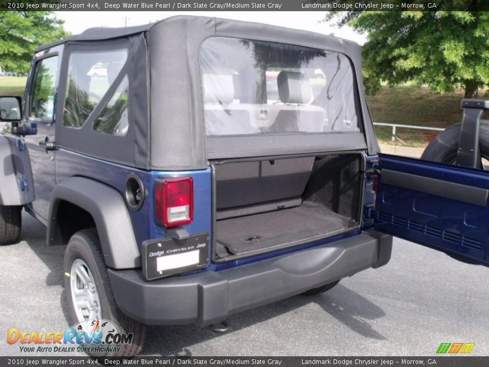 2010 Jeep Wrangler Sport 4x4 Deep Water Blue Pearl / Dark Slate Gray/Medium Slate Gray Photo #8