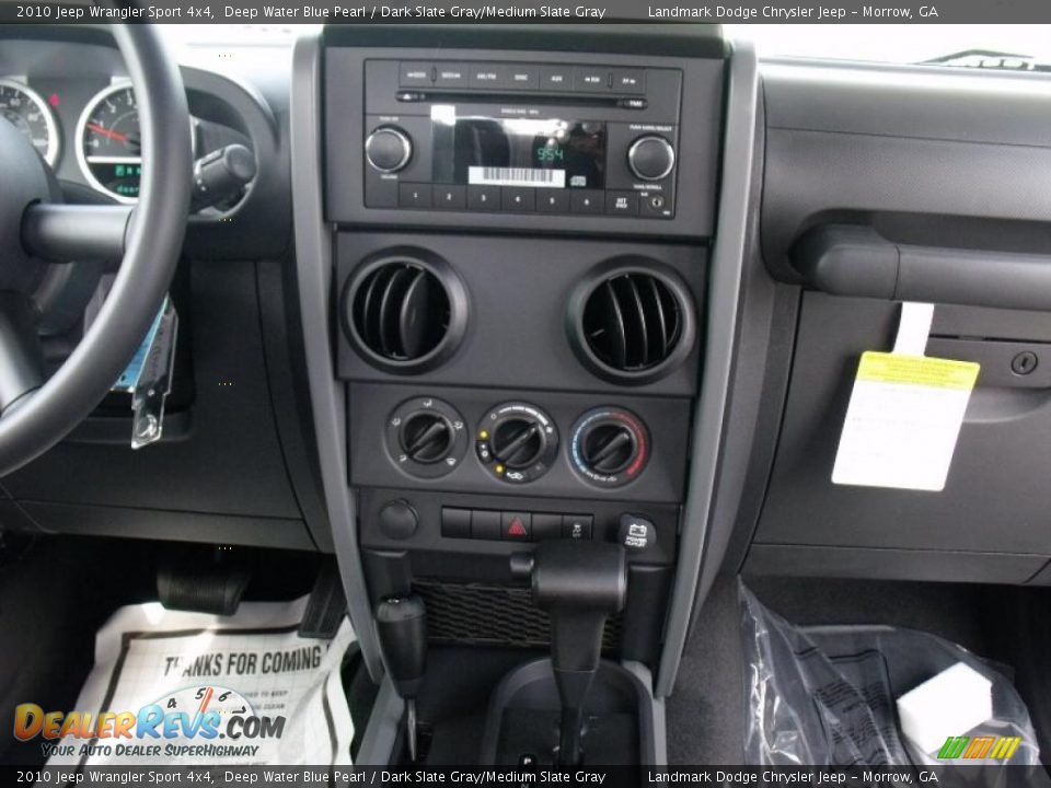 2010 Jeep Wrangler Sport 4x4 Deep Water Blue Pearl / Dark Slate Gray/Medium Slate Gray Photo #10