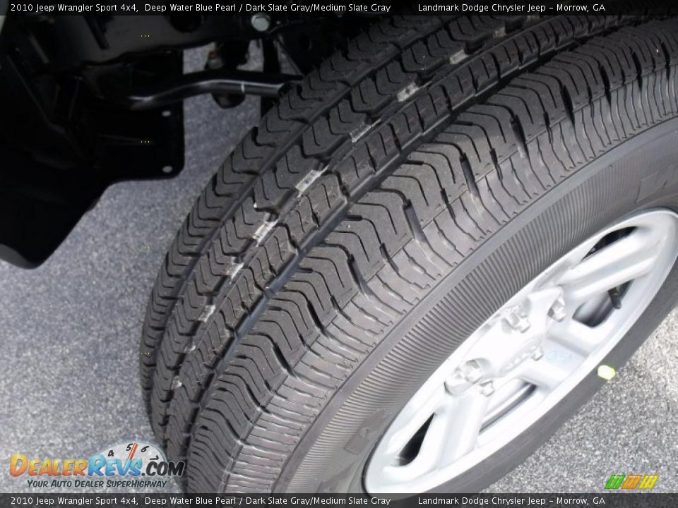 2010 Jeep Wrangler Sport 4x4 Deep Water Blue Pearl / Dark Slate Gray/Medium Slate Gray Photo #13