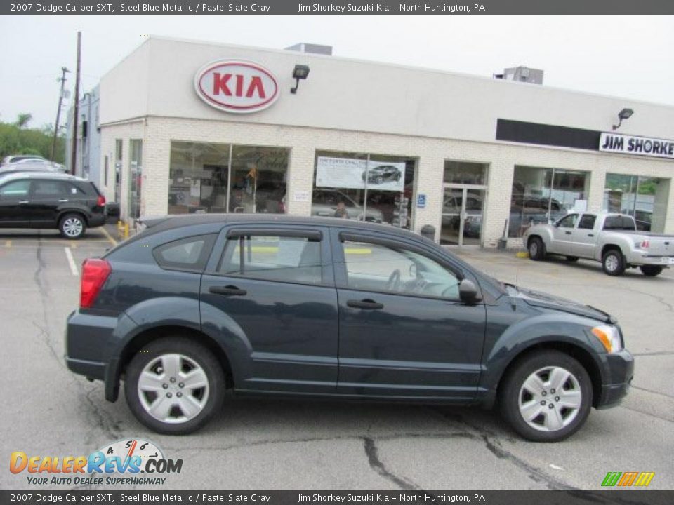 2007 Dodge Caliber SXT Steel Blue Metallic / Pastel Slate Gray Photo #2