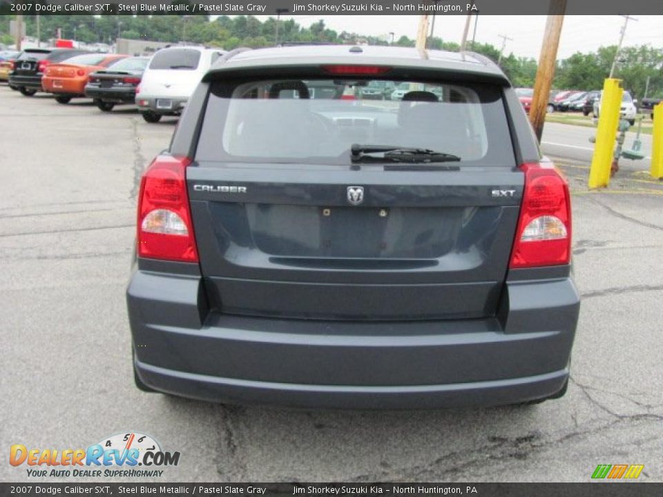 2007 Dodge Caliber SXT Steel Blue Metallic / Pastel Slate Gray Photo #4
