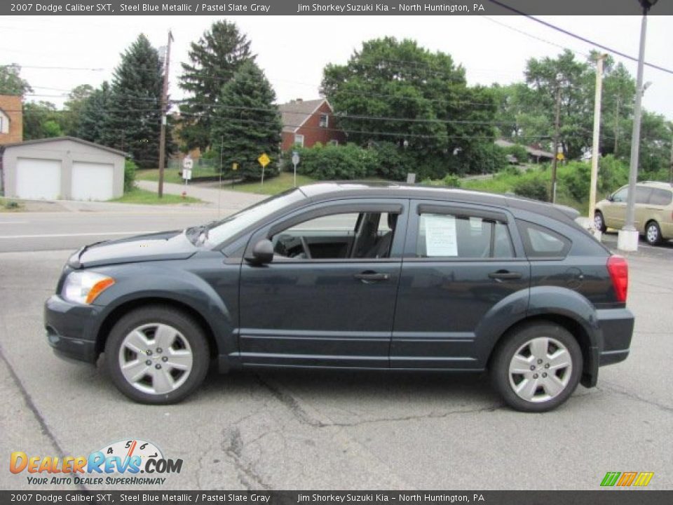 2007 Dodge Caliber SXT Steel Blue Metallic / Pastel Slate Gray Photo #5