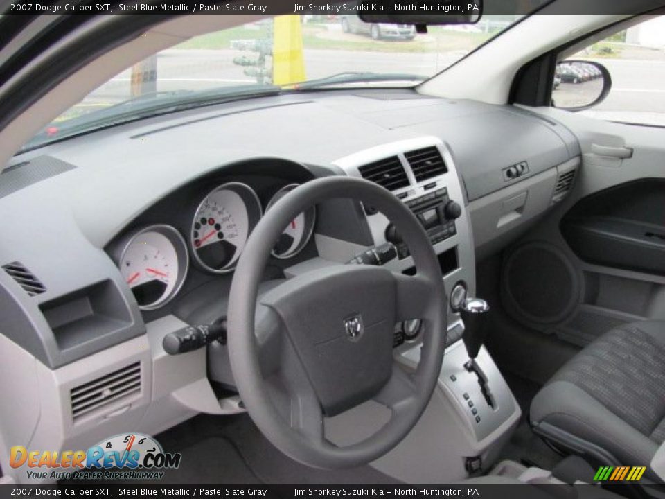 2007 Dodge Caliber SXT Steel Blue Metallic / Pastel Slate Gray Photo #7