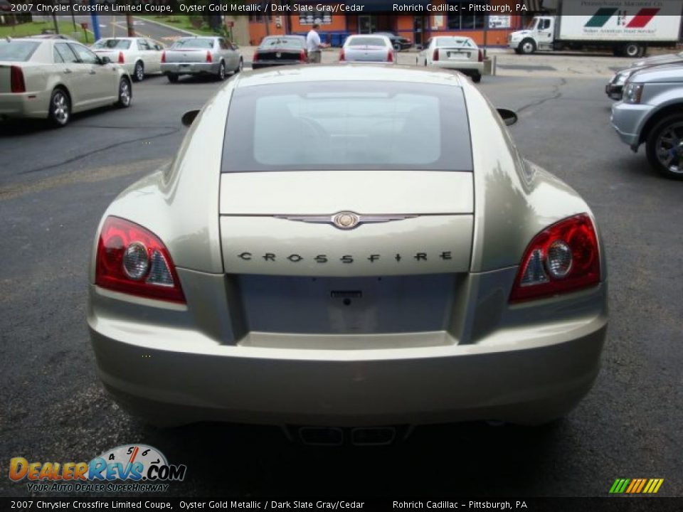 Oyster Gold Metallic 2007 Chrysler Crossfire Limited Coupe Photo #4