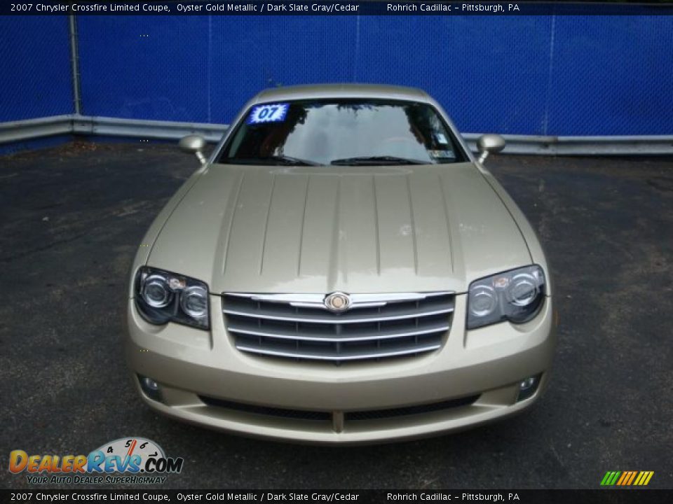 2007 Chrysler Crossfire Limited Coupe Oyster Gold Metallic / Dark Slate Gray/Cedar Photo #7