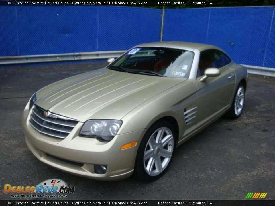 2007 Chrysler Crossfire Limited Coupe Oyster Gold Metallic / Dark Slate Gray/Cedar Photo #8