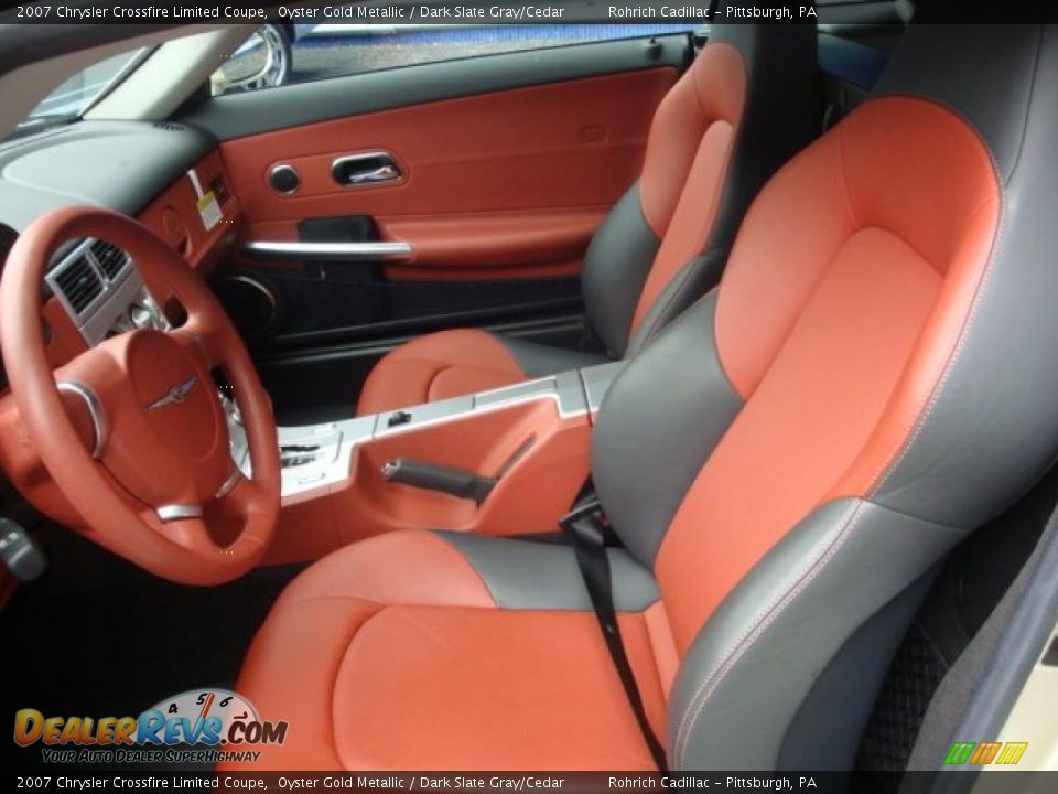 Dark Slate Gray/Cedar Interior - 2007 Chrysler Crossfire Limited Coupe Photo #10