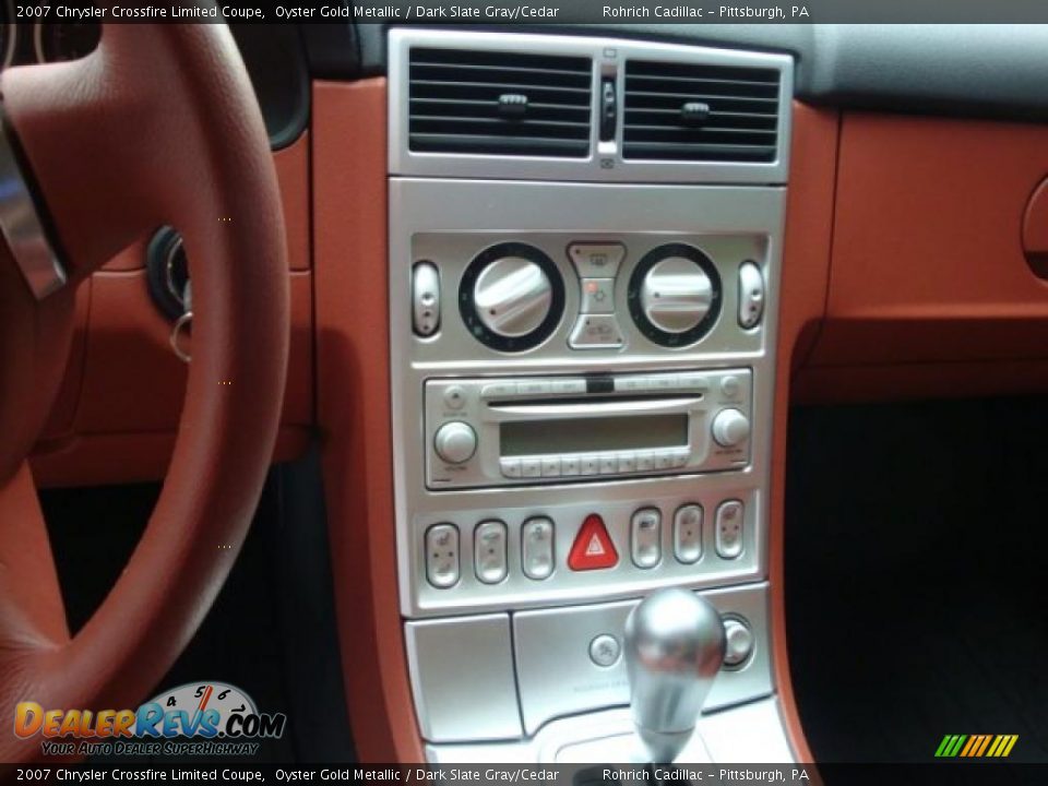 2007 Chrysler Crossfire Limited Coupe Oyster Gold Metallic / Dark Slate Gray/Cedar Photo #18